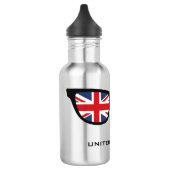 Union Jack UK Shades aangepaste waterflessen Waterfles (Links)