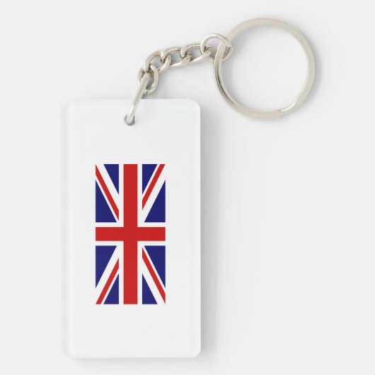 Union Jack UK Vlag Sleutelhanger (achterkant)