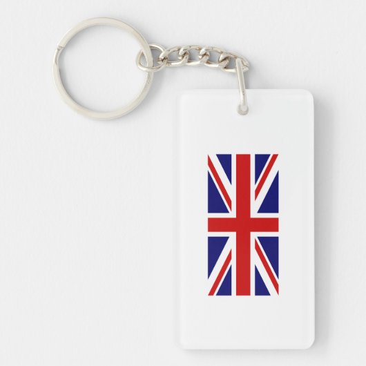 Union Jack UK Vlag Sleutelhanger (Voorkant)