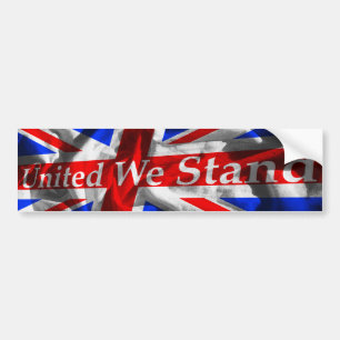 Union Jack "United We stand" Bumpersticker