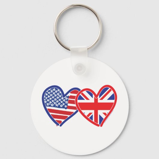 Union Jack/USA Sleutelhanger (Voorkant)