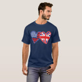 Union Jack/USA T-shirt (Voorkant volledig)