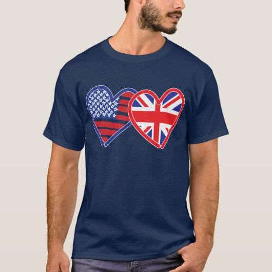 Union Jack/USA T-shirt (Voorkant)