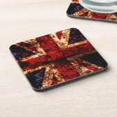 Union Jack Verenigd Koninkrijk draagt vlag Drankjes Onderzetter (Linkerzijde)