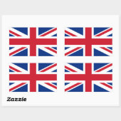 Union Jack Verenigd Koninkrijk Rechthoekige Sticker (Vel)