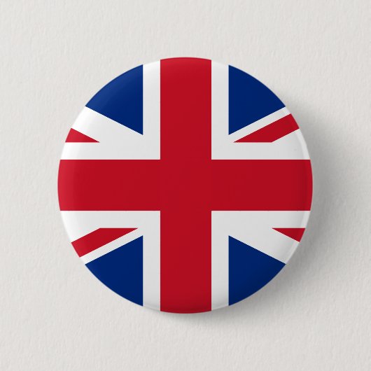 Union Jack Verenigd Koninkrijk Ronde Button 5,7 Cm (Voorkant)