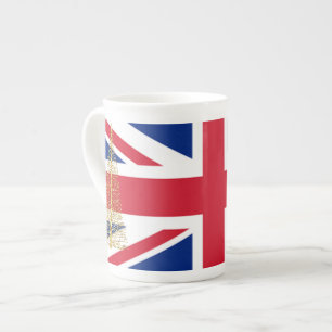 Union Jack Verenigd Koninkrijk Vlag Espresso Jumbo Porselein Kop