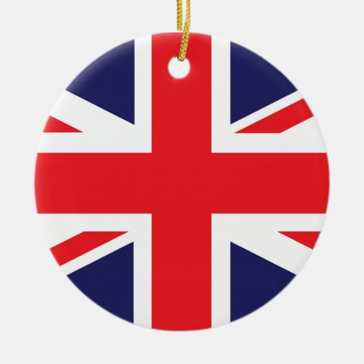 Union Jack Verenigd Koninkrijk vlag Keramisch Ornament (Voorkant)