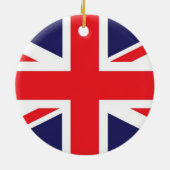 Union Jack Verenigd Koninkrijk vlag Keramisch Ornament (Achterkant)