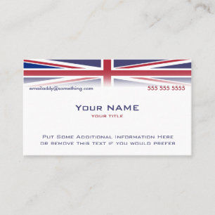 Union Jack versie 1 Visitekaartje
