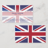 Union Jack versie 3 Visitekaartje (Voorkant / Achterkant)