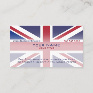 Union Jack versie 3 Visitekaartje