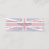 Union Jack versie 4 Mini Visitekaartje (Voorkant)
