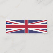 Union Jack versie 4 Mini Visitekaartje (Achterkant)