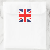 Union Jack Vierkante Sticker (Tas)