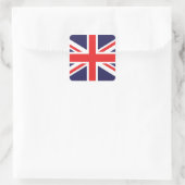 Union Jack Vierkante Sticker (Tas)