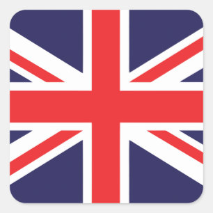 Union Jack Vierkante Sticker