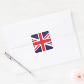 Union Jack Vierkante Sticker (Envelop)