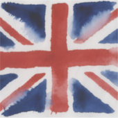 Union jack  vinyl sticker (Voorkant)