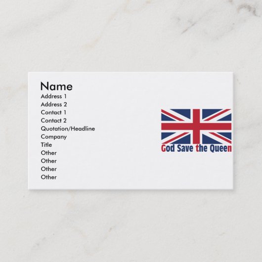 UNION_JACK VISITEKAARTJE (Voorkant)