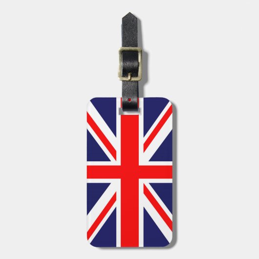 Union Jack vlag Bagagelabel (Voorkant verticaal)