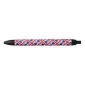 Union Jack Vlag Balpen Zwarte Inkt Pen (Voorkant)