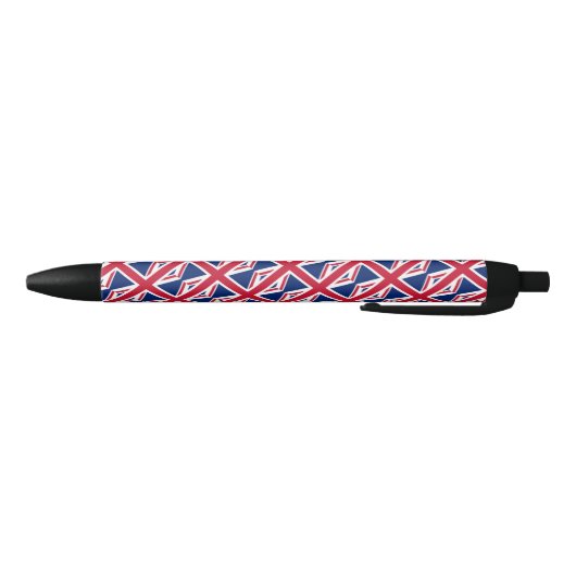 Union Jack Vlag Balpen Zwarte Inkt Pen (Bodem)