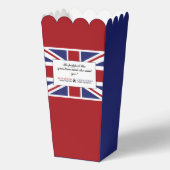 Union Jack vlag Britse bruiloft Bedankdoosjes (Voorkant)