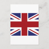 Union Jack vlag Britse bruiloft detail Informatiekaartje (Achterkant)
