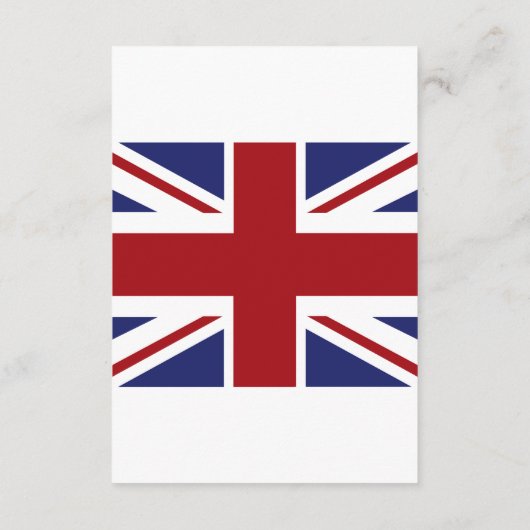 Union Jack vlag Britse bruiloft detail Informatiekaartje (Achterkant)