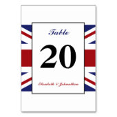 Union Jack vlag Britse bruiloft Kaart (Achterkant)