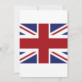 Union Jack vlag Britse bruiloft Kaart (Achterkant)