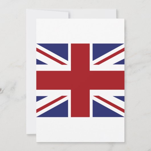 Union Jack vlag Britse bruiloft Kaart (Achterkant)