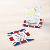 Union Jack vlag Britse bruiloft Kartonnen Onderzetters (Insitu)