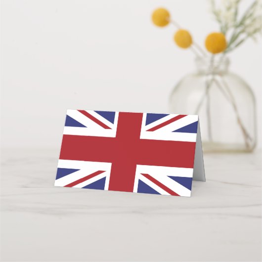 Union Jack vlag Britse bruiloft Plaatskaartje (Achterkant)