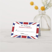 Union Jack vlag Britse bruiloft Plaatskaartje (Voorkant)