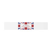 Union Jack vlag Britse bruiloft Uitnodigingen Wikkel (Vlak)