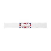 Union Jack vlag Britse bruiloft Uitnodigingen Wikkel (Vlak)