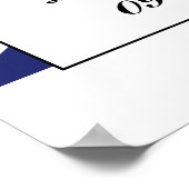 Union Jack vlag Britse bruiloft welkom Poster (Hoek)