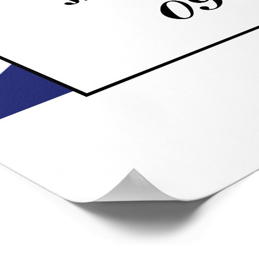 Union Jack vlag Britse bruiloft welkom Poster (Hoek)