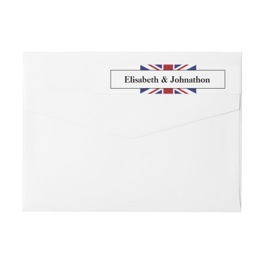 Union Jack Vlag Britse Huwelijk (Achterkant)