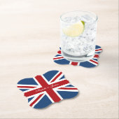 Union Jack Vlag Bruiloft Kartonnen Onderzetters (Insitu)