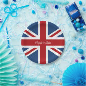 Union Jack Vlag Bruiloft Papieren Bordje (Feest)