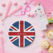Union Jack Vlag Bruiloft Papieren Bordje (Feest)