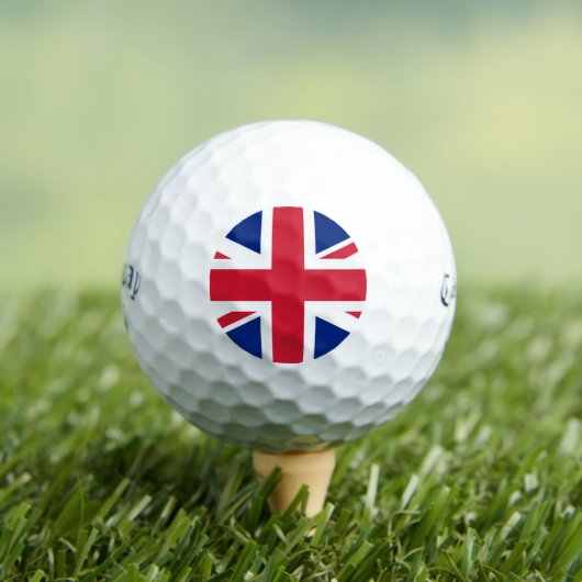 Union Jack Vlag css gbcnt Golfballen (Insitu Shirt)