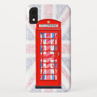 Union Jack-vlag en rode telefooncel iPhone XR-hoes Case-Mate iPhone Case