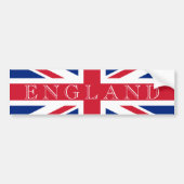 Union Jack Vlag Engeland afwezig Bumpersticker (Voorkant)