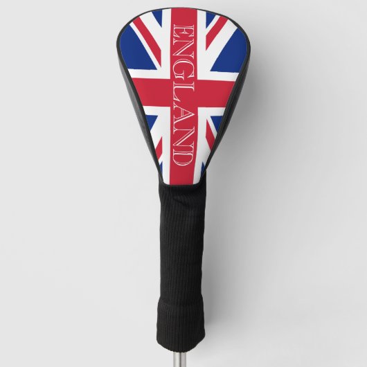 Union Jack Vlag Engeland dccnt Golfheadcover (Voorkant)