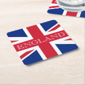 Union Jack Vlag Engeland kust Kartonnen Onderzetters (Schuin)