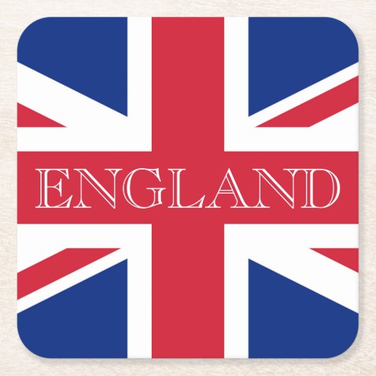 Union Jack Vlag Engeland kust Kartonnen Onderzetters (Voorkant)